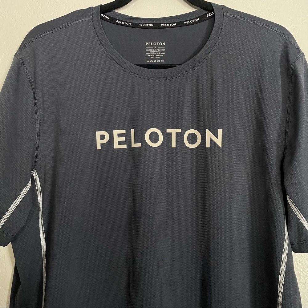 Peloton Grey Performance Work-Out Tee L